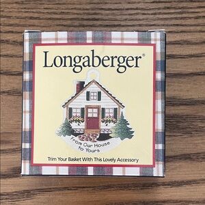 Longaberger From Our House To Yours Basket Tie-On New in Box